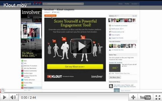 Klout App For Facebook by Involver