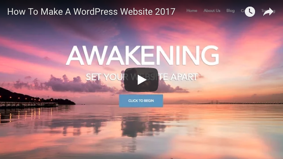 How To Make A WordPress Website 2017