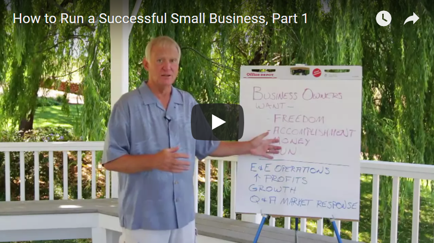How to Run a Successful Small Business, Part 1