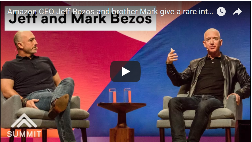 Amazon CEO Jeff Bezos and brother Mark give a rare interview about growing up and secrets to success